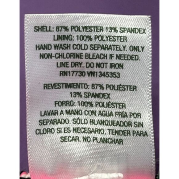 Wild Fable-Women's Ribbed High Waist High Leg Cheeky Bikini Bottom-Black/Pink-XS - Picture 8 of 12